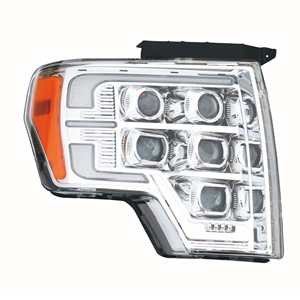 Nuevo Lanzamiento HuaFuXing: Conjunto de Faros <span class=keywords><strong>LED</strong></span> de 5 Lentes para Ford F150 2008-2014, Actualización de Halógeno a <span class=keywords><strong>LED</strong></span>, Faro Proyector Matrix - Product Image 2