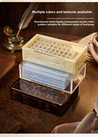 Boîte de rangement pour Mahjong, plusieurs couleurs au choix, tuiles de Mahjong américaines, motif coquille, acrylique transparent, anti-humidité et anti-poussière, haute qualité