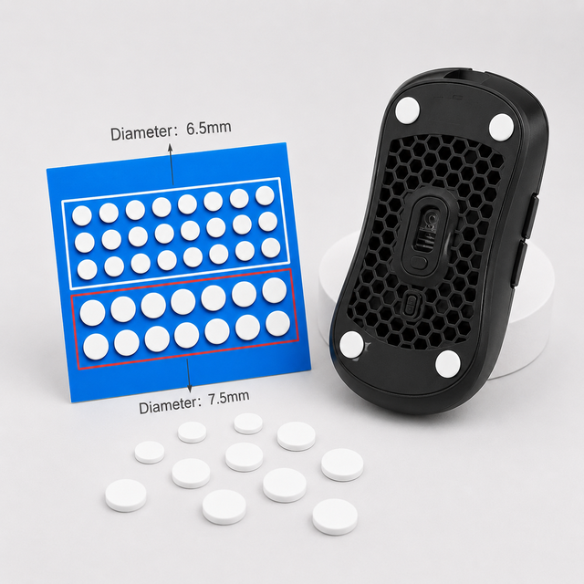 Ceramic Gaming Mouse Skates Dots Feet Ultra Durable Quiet Glide for Logitech GPX Superlight 2 Glass Pad FPS Esports 40 Pcs