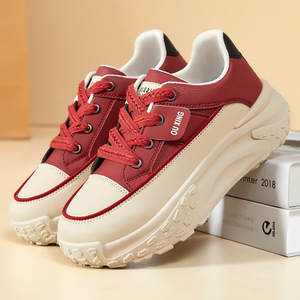 Zapatillas Chunky de Mujer Primavera 2026, <span class=keywords><strong>con</strong></span> Plataforma Oculta para Aumentar la Altura, Suela Gruesa, <span class=keywords><strong>con</strong></span> Cordones, Casuales, para Caminar al Aire Libre - Product Image 1