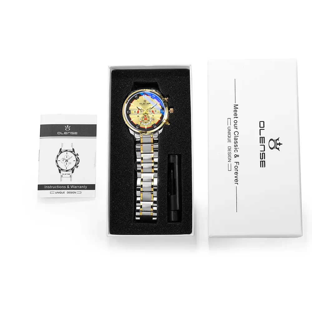 OLENSE-caja de reloj de regalo Original, gran oferta, con relojes OLENSE (no se vende por separado), cajas de reloj personalizadas
