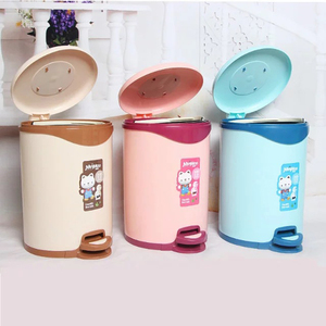 Poubelle à pédale en plastique mince simple de 8 litres pour le marché de gros de Dubaï - Product Image 5