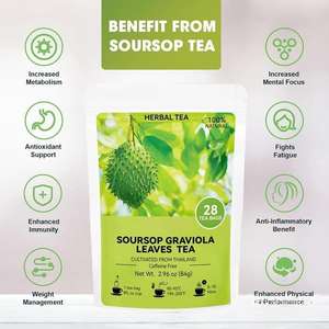 Suplemento Herbal Graviola Graviola Folhas Chá Doces Gummy Líquidos Orais para Adultos Não para Mulheres Grávidas - Product Image 5