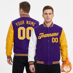 Giacca da Baseball Personalizzata con Nome per Uomo, <span class=keywords><strong>Abbigliamento</strong></span> <span class=keywords><strong>Casual</strong></span> Caldo e Alla Moda, Maglioni Invernali, Giacca da Uomo - Product Image 2