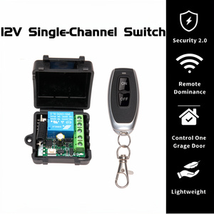 Module récepteur de relais sans fil 433 MHz, interrupteur télécommandé DC 12V 10A 1 canal, portée jusqu'à 100 m pour <span class=keywords><strong>portail</strong></span>, éclairage LED et ampoules - Product Image 1
