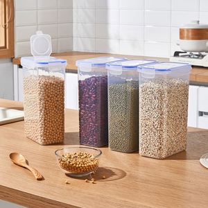 Household Plastic Airtight Preservation Jar Moisture Insect Proof Storage <b>Container</b> for Grain <b>Flour</b> Dry Food Storage - Product Image 3