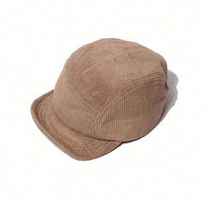 New Short Brimmed Street Vintage Soft <b>Top</b> 5 Panel Snapback Hat Autumn Winter Corduroy Sport Baseball Cap - Product Image 2