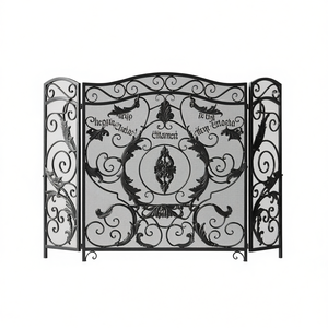 Écran de protection pour cheminée en métal, style victorien, autoportant - Product Image 1