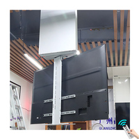 TV Pengangkat Berputar 180 Derajat, Sistem Kabinet Angkat TV Teleskopik Berputar Remote Control Putar Bermotor