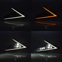 Phare LED noir YongJin avec feux de jour DRL et clignotants ambrés pour POLARIS RZR PRO XP4 2020 2021 2022