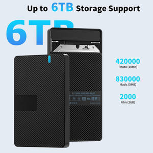 Carcasa para Disco Duro de 2.5 Pulgadas 2 en 1 Tipo C y USB, con Cable Integrado, Velocidad de Transferencia SATA de 6 Gbps, Capacidad Máxima de 8 TB, Gran Venta - Product Image 4