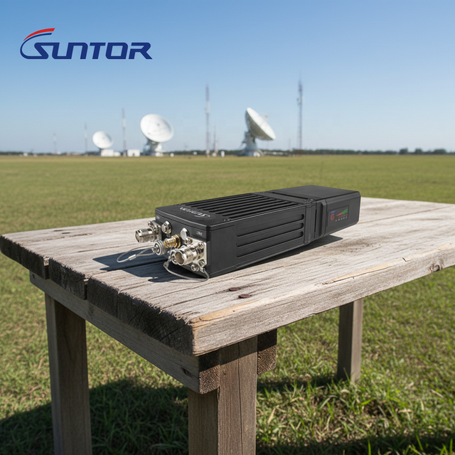 Cross Band IP Mesh Radio with Remote Control Encrypted Data Transmission Water Resistant for Vehicle Mounted Safety Protection