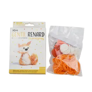 Xách tay Crochet Renard Kit dễ dàng cho trẻ em và người mới bắt đầu Craft Set