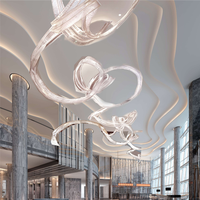 Conception d'intérieur d'hôtel de luxe 5 étoiles, design moderne et personnalisé, suite de luxe pour hall d'hôtel, ensemble complet de dessins de construction
