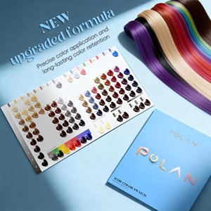Nuancier professionnel POLAN 94 teintes, <span class=keywords><strong>gamme</strong></span> complète de couleurs, échantillons de <span class=keywords><strong>cheveux</strong></span> de haute qualité avec qualité supérieure - Product Image 4