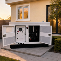 Groupes électrogènes diesel triphasés silencieux 30 kW, 50 kW, 60 kW pour usage domestique, alimentés par un moteur Weichai de renommée, composant moteur essentiel, à vendre
