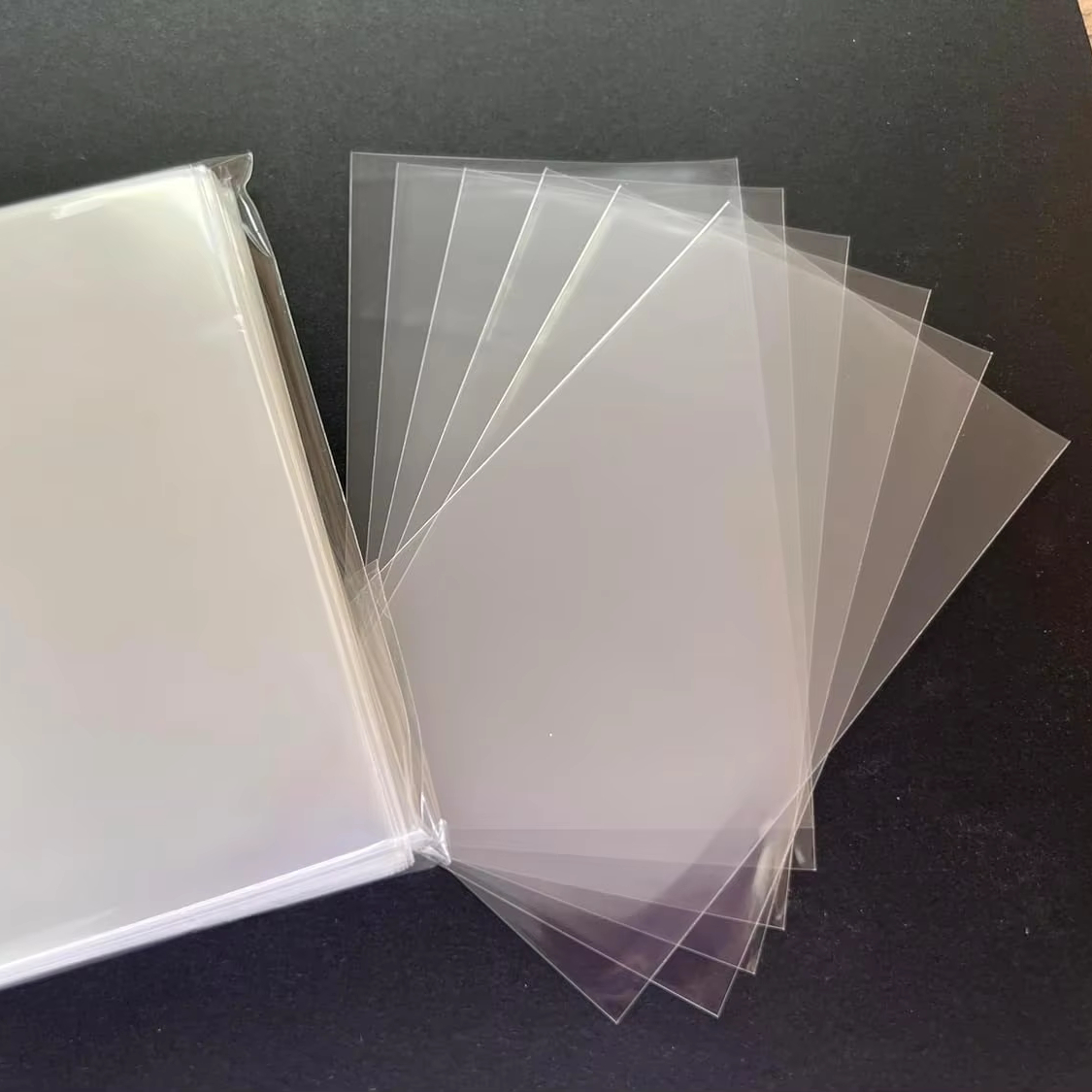 sticky card sleeves 
