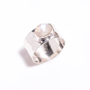 อัญมณีธรรมชาติ925แหวนเงินสเตอร์ลิงทำด้วยมือผู้ผลิตเครื่องประดับ925อัญมณี925เงินที่กำหนดเองผู้ส่งออก - Product Image 6