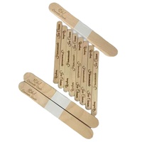Bâtonnets de crème glacée en bois de bouleau jetables en gros avec logo personnalisé
