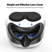 QANYOJOU Ensemble d'étuis de protection en silicone 7 pièces de haute qualité pour accessoires de jeu VR Meta pour 3 moules personnalisés assure un ajustement parfait
