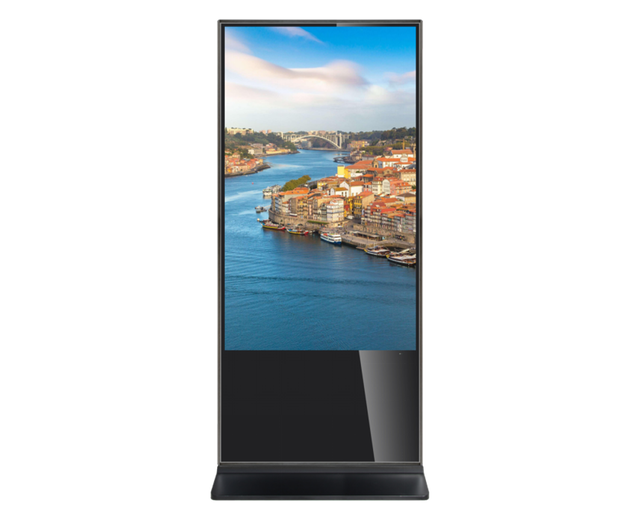 65Inch Vertical Floor Standing Infrared Touch LCD Display Advertising Machine for Shopping Mall and Airport Use HD Player