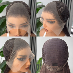 Peluca sintética frontal <span class=keywords><strong>de</strong></span> encaje 13x4 sin pegamento, con línea <span class=keywords><strong>de</strong></span> cabello pre-arrancada, para mujer, venta al por mayor - Product Image 6