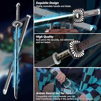 DK1516 Modelo Decorativo de Katana Samurai, 759 Piezas con Funda, Soporte de Exhibición, Juego de Bloques de Construcción Coleccionables para Escritorio, Ensamblaje DIY