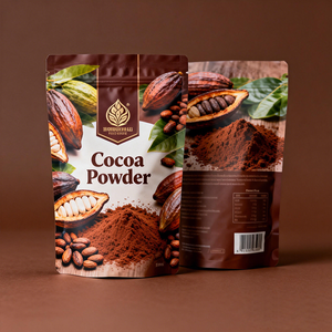 Bolsas de Plástico Impresas Personalizadas para Cacao, Café en Polvo, con Cierre Hermético, de Aluminio, Mate, con Cierre de Cremallera - Product Image 5