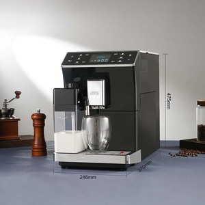 Machine à café entièrement automatique Winning Star avec réservoir d'eau de 1,2 à 1,8 L, moulin à café et mousseur à lait pour usage domestique - Product Image 4