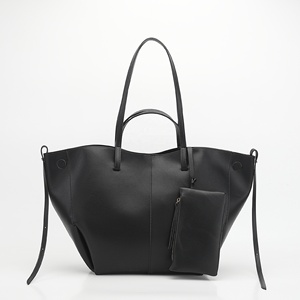 Tendenze Moda Borsa Tote da <span class=keywords><strong>Donna</strong></span> in Vera Pelle di Grande Capienza Set da 2 Pezzi con Pochette Rimovibile Borsa a Spalla Oversize da <span class=keywords><strong>Donna</strong></span> - Product Image 5