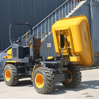 Mini-dumper basculant 4x4 de qualité supérieure, 3 tonnes, moteur, auto-chargeur