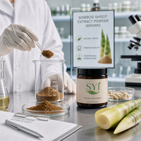 Poudre d'extrait de pousses de bambou - Extrait naturel de Bambusa Vulgaris pour l'utilisation alimentaire et en boisson