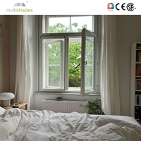 Fenêtres à battants en aluminium à rupture de pont thermique, style américain NFRC, design français, multicolores, sur mesure, vente en gros
