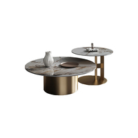 Nouveautés, table basse ronde en marbre blanc, style nordique naturel, salon, ensemble de meubles en bois de luxe