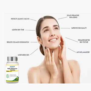 OEM 100% Suplementos nutricionales naturales puros Píldoras Tabletas de vitaminas para uñas para la belleza - Product Image 2
