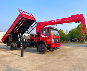 Camion grue Dongfeng D1S 8 tonnes à 4 sections avec fonction de benne basculante, vérin hydraulique Zoomlion et moteur Weichai, hauteur de levage 16,5 m - Product Image 1