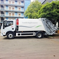 Camion compacteur de déchets électrique automatique Dongfeng 4x2 avec moteur, en promotion