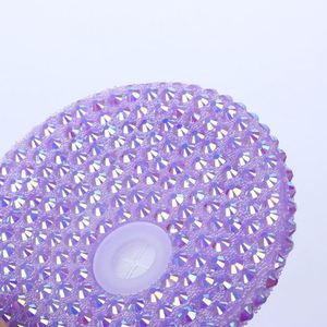 Plastic Diamond Style Lid with Straw Hole for 16oz Snow Globe Tumbler - Product Image 3