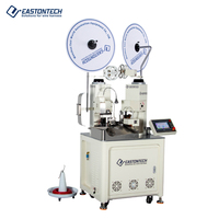 Machine à sertir les câbles à double tête entièrement automatique EW-801, haute vitesse pour AWG28 à AWG12