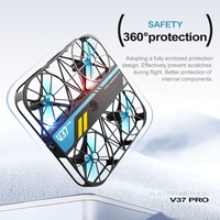 Mini drone 4DRC V37 avec caméra 480P WiFi FPV, quadricoptère en plastique avec maintien d'altitude, vol stable en intérieur, jouet cadeau pour garçons et enfants