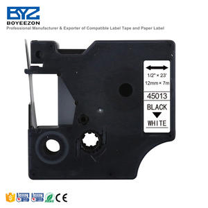 <span class=keywords><strong>Ruban</strong></span> d'étiquettes compatible Boyeezon de 12 mm de largeur pour imprimante d'étiquettes <span class=keywords><strong>Dymo</strong></span> et machine à écrire <span class=keywords><strong>45013</strong></span> - Product Image 1