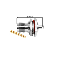 Connecteur coaxial RF étanche à souder pour câble RG141 RG402, prise femelle TNC droite pour montage sur panneau, fourni par l'usine