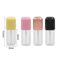 Tube à lèvres vide personnalisé, conteneur cosmétique en plastique recyclable, impression sérigraphique, couleur personnalisée, logo laser DIY