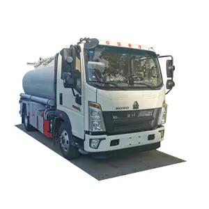 6M3 famous brand Fuel Tanker Truck Silver White Engine Storage Gross Dimensions Wheel Color Vehicle Transmission Weight