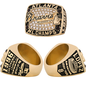 Anillo de Campeonato de Béisbol de los Atlanta Braves de la MLB de 1996, Regalo para Fanáticos, Éxito de Ventas Internacional - Product Image 1