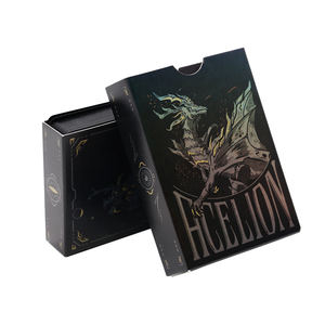 Jeu de cartes de Poker, avec impression magique <span class=keywords><strong>Dragon</strong></span> noir, personnalisé, de haute qualité, 10 pièces - Product Image 1