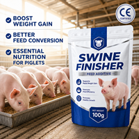 Prémélange Fermenté Aquatique Fonctionnel pour l'Engraissement des Porcs, Promoteur de Croissance, Multivitamines, Acides Aminés de Qualité Alimentaire, Additif Alimentaire pour Animaux