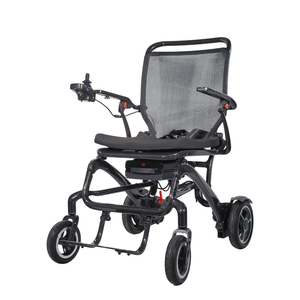 Le fauteuil roulant électrique compact en fibre de carbone et confort complet dispose d'une fonction de pliage ergonomique avec confort rembourré - Product Image 4