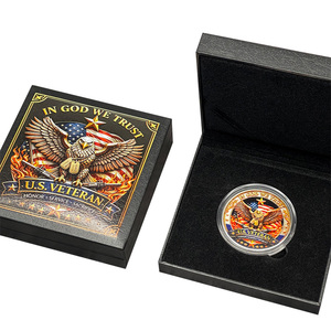 Stock USA 250e Anniversaire Aigle Chauve 90x90mm Pièce Unique Boîte Cadeau Décoration Fête de l'Indépendance Cadeau de Collection Souvenir - Product Image 5