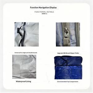 Sac <span class=keywords><strong>de</strong></span> <span class=keywords><strong>ski</strong></span> et <span class=keywords><strong>de</strong></span> snowboard universel télescopique à roulettes en gros, imperméable, à compartiments multiples avec séparation sec-humide - Product Image 4